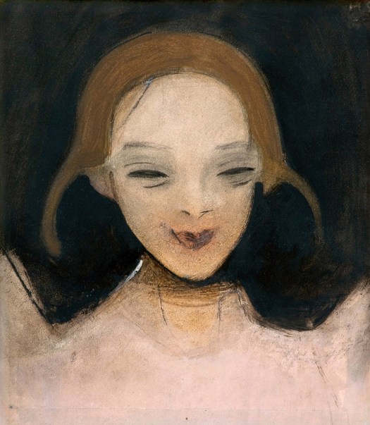 Smiling-Girl-1921-by-Helene-Schjerfbeck